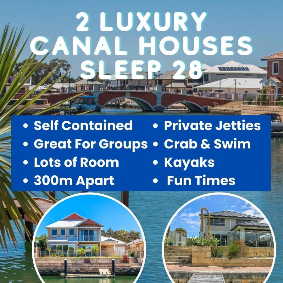 2 Luxury Canal Holiday Homes - Sleep 28 Mandurah Bagian luar foto